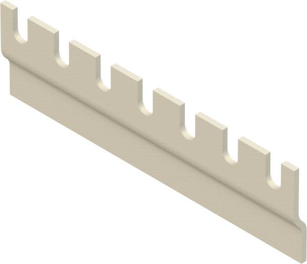 Actual product image Niedax GRP cable rake (Cable hole, 10 cm)