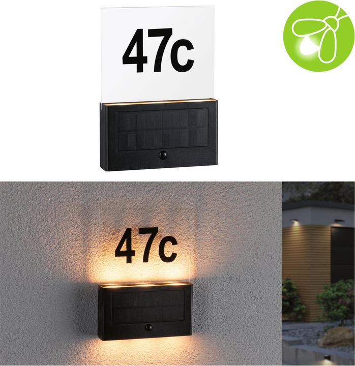 Image du produit Paulmann Numéros de maison solaires (18 lm, IP44)