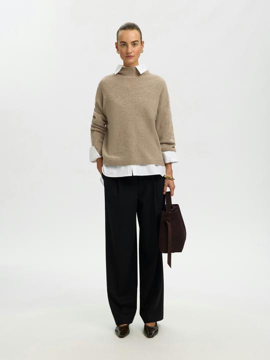 Produktbild Selected Slfcille Ls Knit Lano High Neck Noos (M)