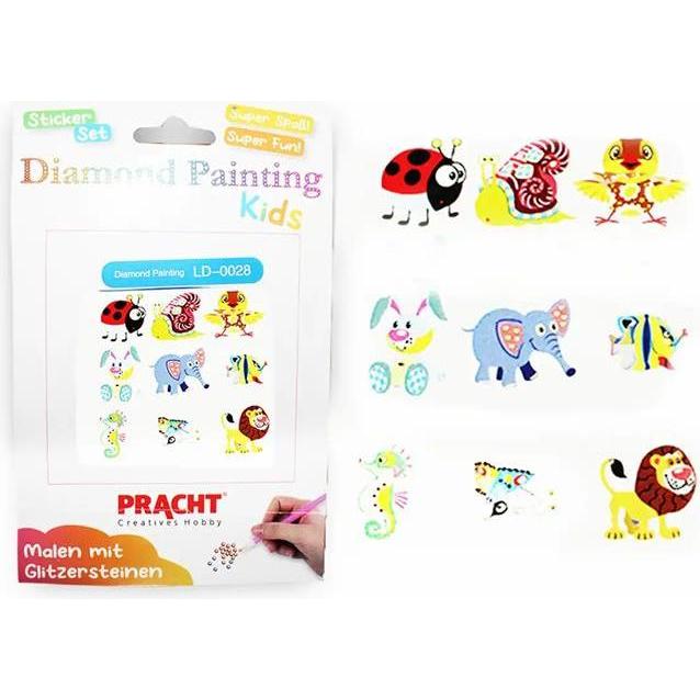 Magni Diamond Painting Sticker Tiere 9 Stück
