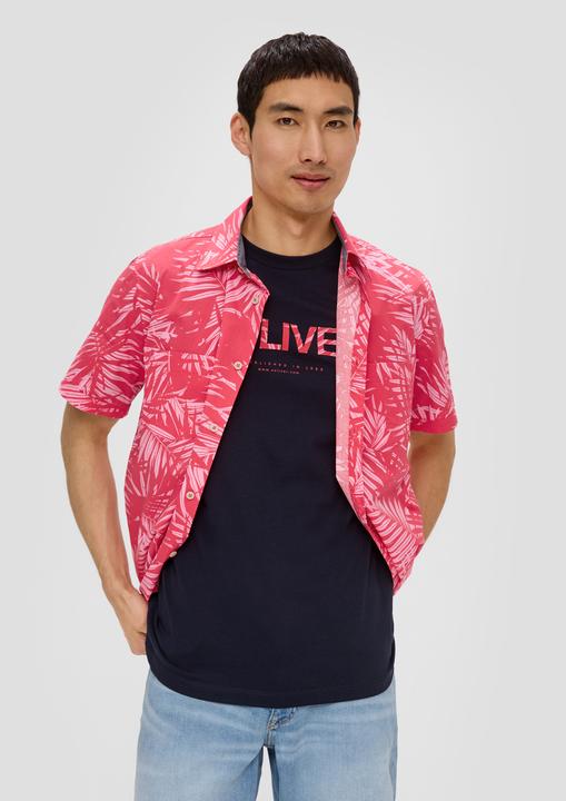Image du produit s.Oliver Hemd Kurzarmhemd mit Button-Down-Kragen (L, M)