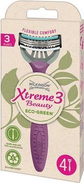 Immagine prodotto Wilkinson Xtreme3 Beauty ECO Green (4 pezzi) - Rasoio usa e getta per donne (L)