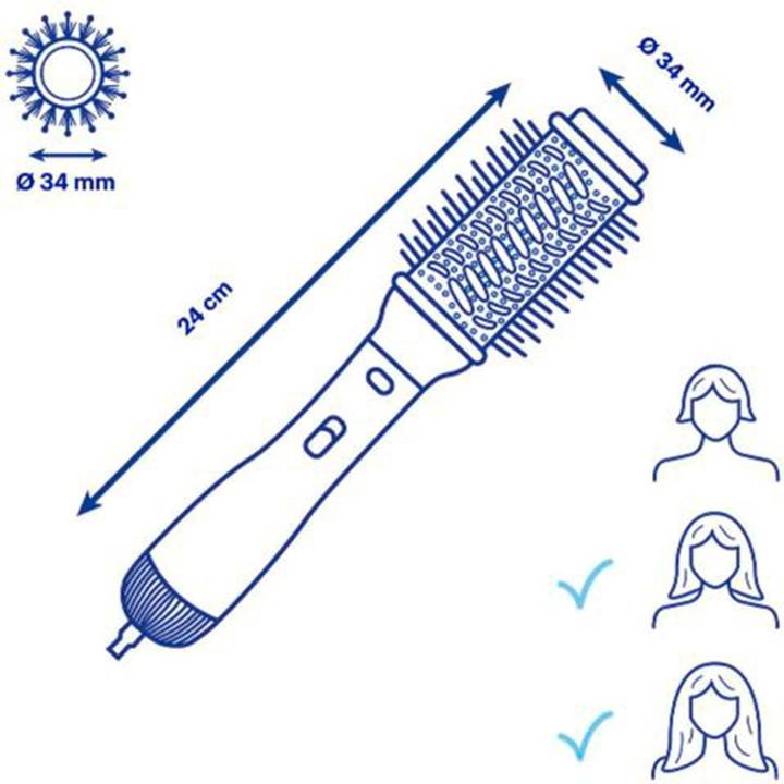 Actual product image BaByliss Pro BaByliss Blue Lightning PRO 34mm Hot Air Brush 700W