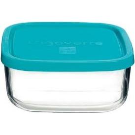 Bormioli Rocco 3.87870.MA2 recipiente per cibo Quadrato Scatola 0,75 L Blu, Trasparente 1 pezzo(i), Contenitori per alimenti, Blu