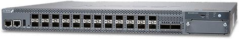 Produktbild Juniper 24x10GbaseX switch with 2x100G uplink ports. MACsec AES256. Airflow out of PSU. Optional module-4x10 (24 Ports)