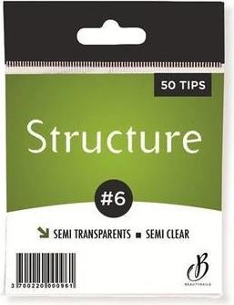 Produktbild Beautynails Bna Semi-Transparent Structure Tips No. 06 X50 (Kunstnägel)