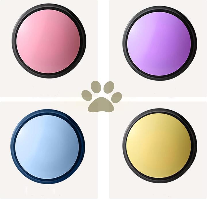Suba Buzzers avec Fonction d’Enregistrement, Lot de 4 (Jouet d'occupation chien)