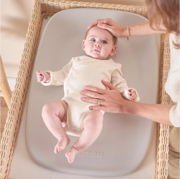 Productafbeelding Nattou changing mat made of soft PU foam washable changing mat approx 50 x 70 cm Softy clay colours (50 x 70 cm)