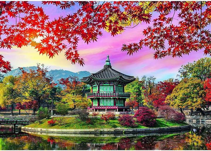 Actual product image Castorland Puzzle 500 pieces Gyeongbokgung Palace, Seoul, South Korea (500 pieces)