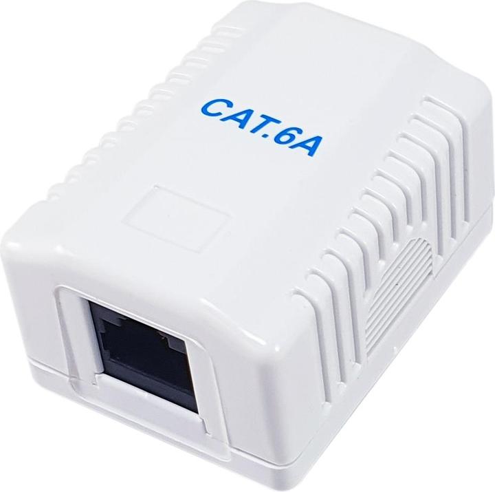 Productafbeelding equip Opbouwdoos Cat6A 1-poorts RJ45 UTP