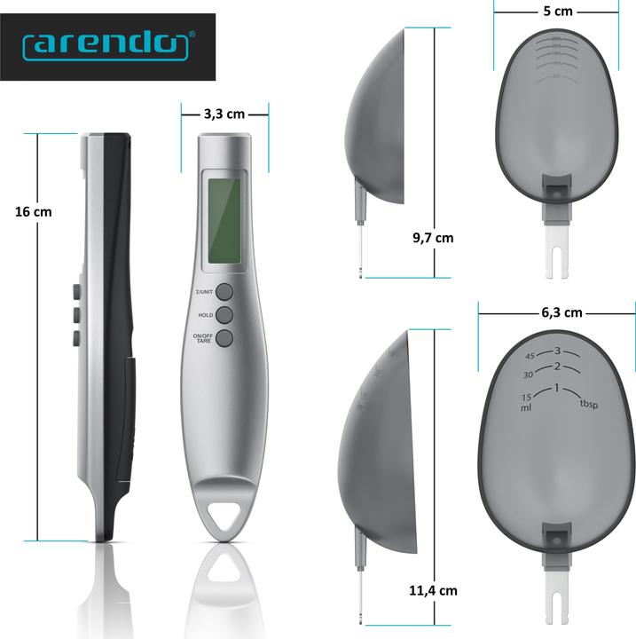 Actual product image Arendo Spoon scales