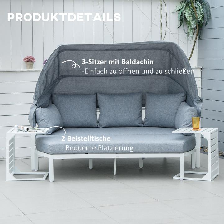 Produktbild Outsunny Gartenmöbel Set mit Vordach