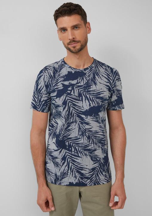 Actual product image S.Oliver T-Shirt T-Shirt mit Crew Neck und All-over-Print (M)