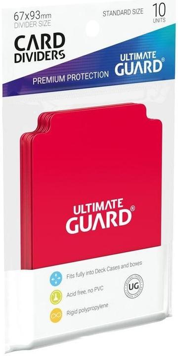 Productafbeelding Ultimate Guard Kaartenscheider standaardformaat rood 10