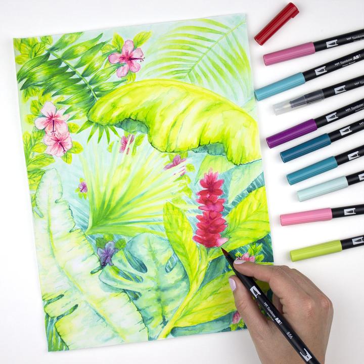Actual product image Tombow ABT Dual Brush Pen (Pastel combination, 6 x)