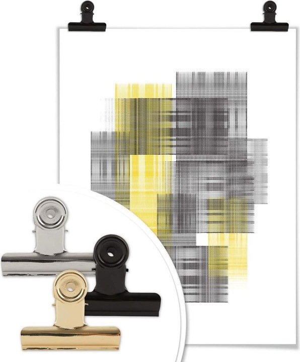 Actual product image Trenddeko Yellow grid (40 x 50 cm)