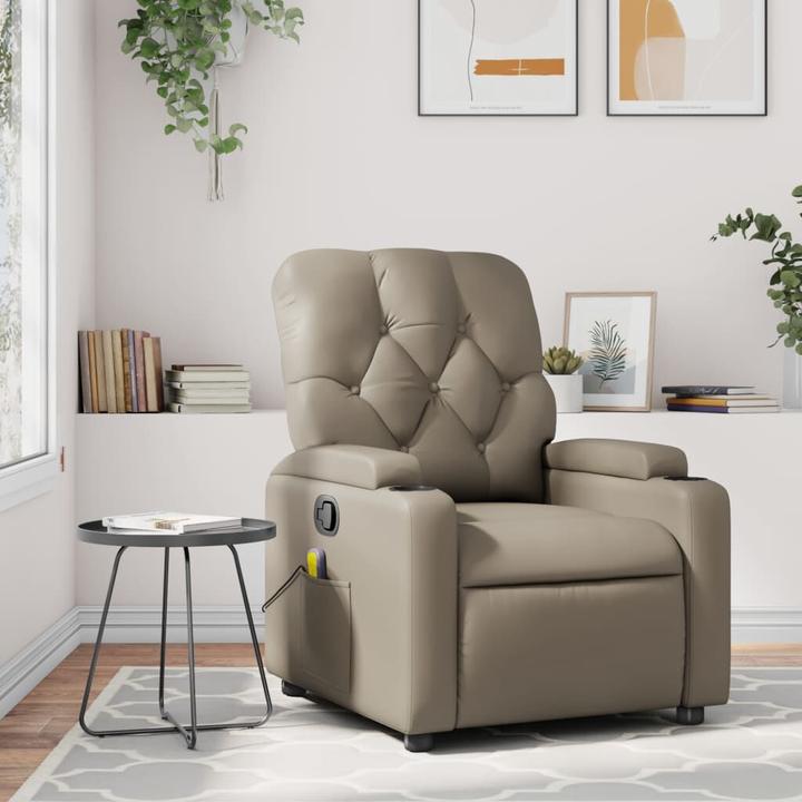 Produktbild VidaXL Massagesessel Fernsehsessel Relaxsessel Cappuccino-Braun Kunstleder