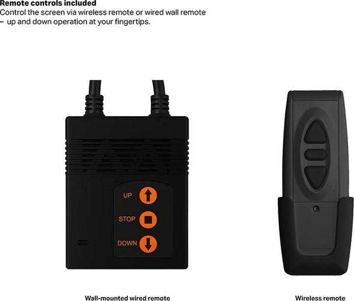 Image du produit Multibrackets Écran de projection motorisé M 200x112, noir (90", 16:9)