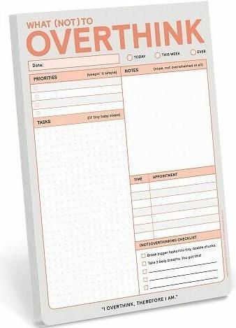 Image du produit Abrams & Chronicle What (Not) to Overthink Pad (Anglais)