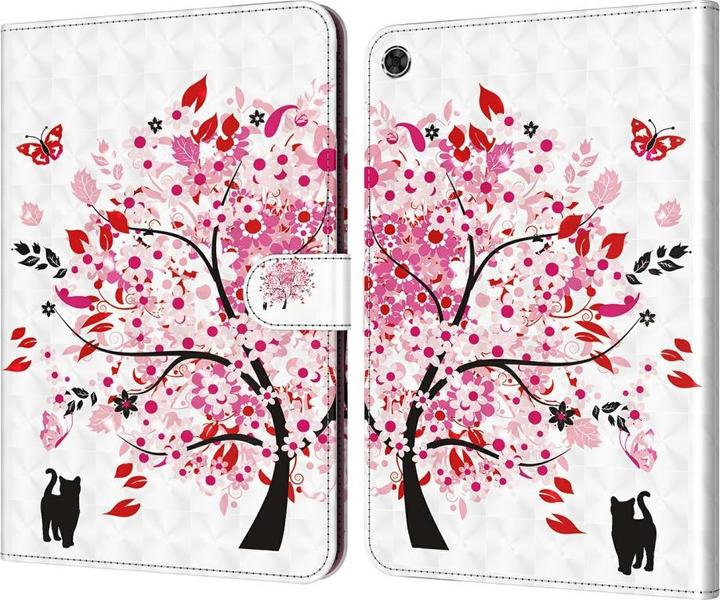 Cover-Discount Galaxy Tab A8 10.5 - Etui glittereffect boom roze (Galaxy Tab A8)