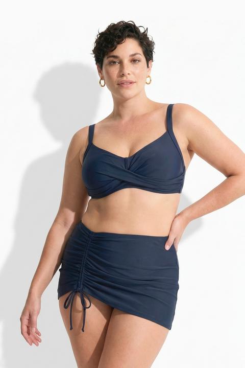 Actual product image Ulla Popken Schwimmrock, Raffung, integrierter Slip (46, 48)