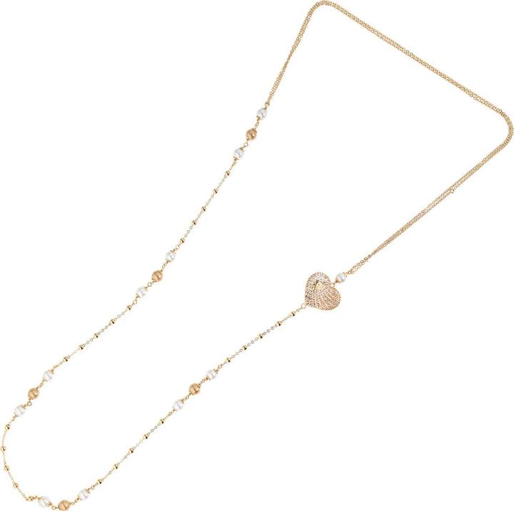 Immagine prodotto Ottaviani Collana in bronzo con glitter argento e perle bijoux