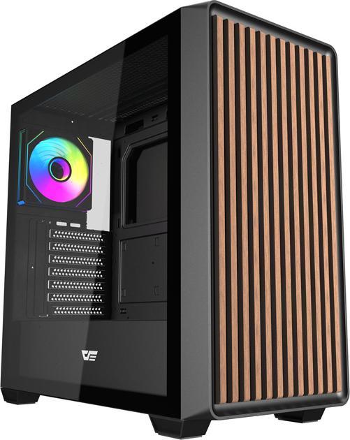 Darkflash Tech Darkflash DS900WD ATX computer case (black) + 4 fans (ATX, ITX, Mini-ATX)
