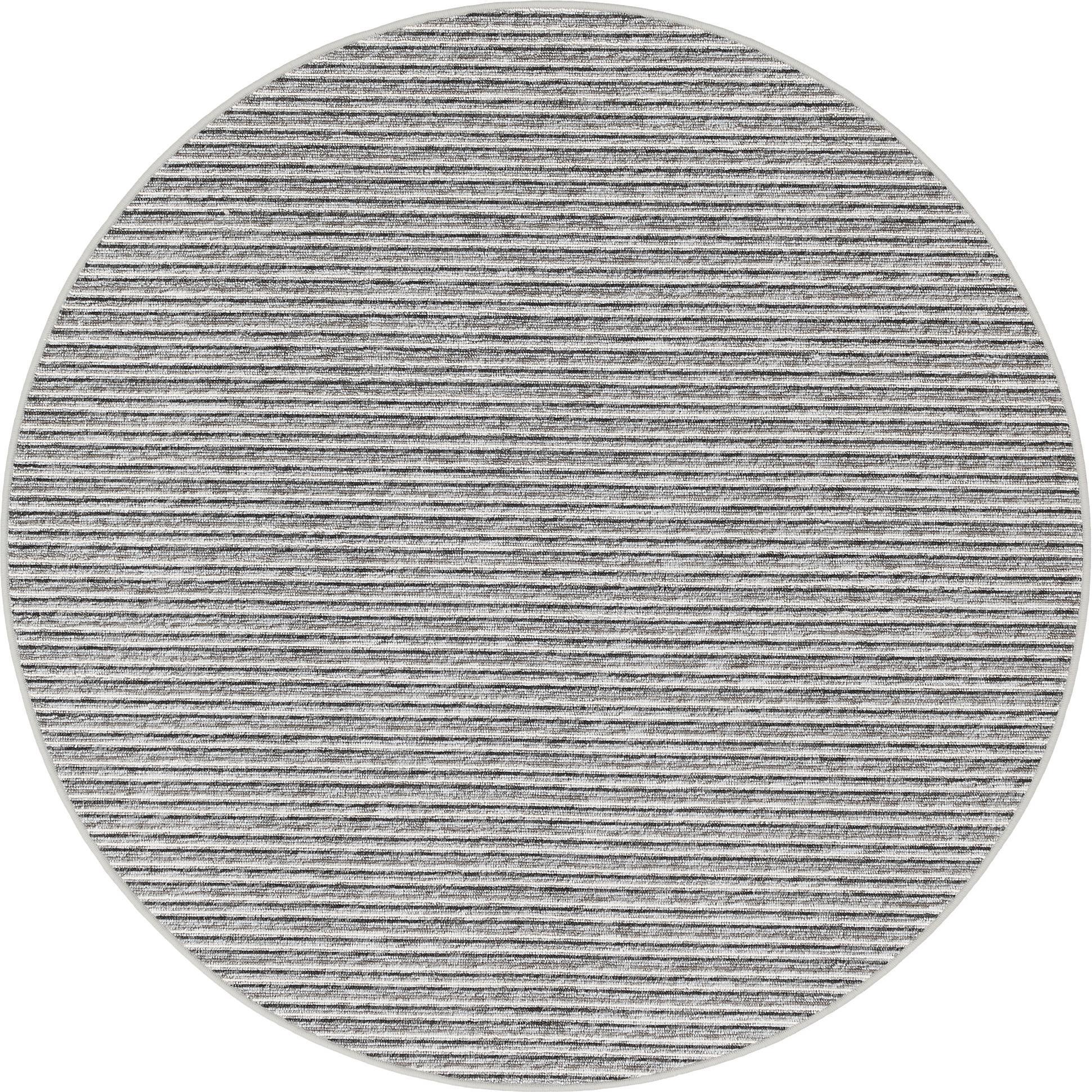 Thumbnail - Snapstyle, Teppich, Streifenberber Teppich Marta Rund (200x200 cm)