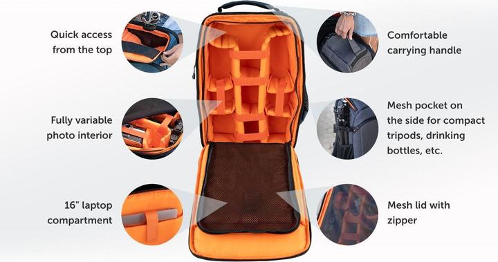 Actual product image Dörr Prag Go (Photo backpack, 16 l)