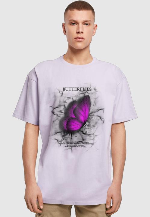 Produktbild Merchcode Butterflies Heavy Oversized Tee - 117179 (S)