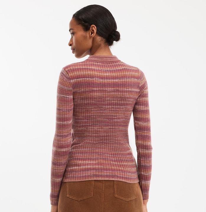Actual product image La Redoute Collections Pullover mit geknöpftem Polokragen aus feinem Rippstrick (XS)