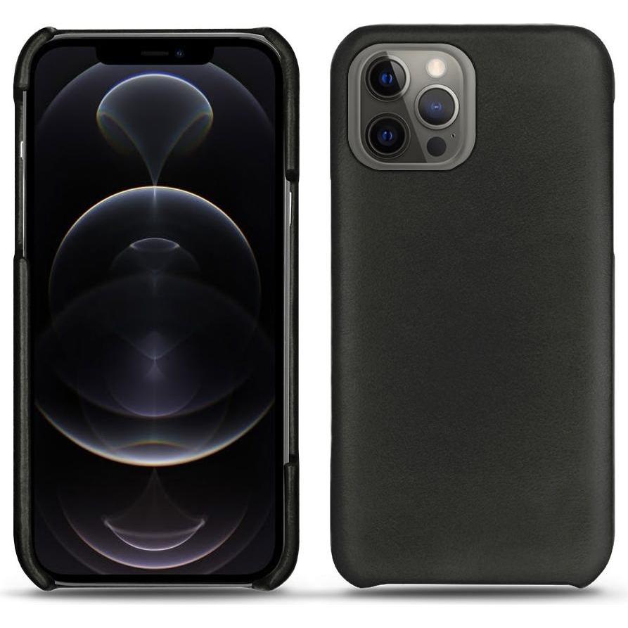 Noreve Lederschutzhülle (Apple iPhone 12 Pro Max), Smartphone Hülle, Schwarz