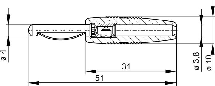 Produktbild Hirschmann VOLLKONTAKTSTECKER 4mm MIT SCHRAUBANSCHLUSS / ROT (VON 20)