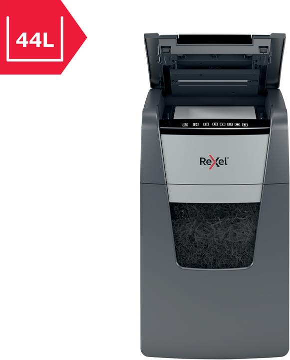 Actual product image Rexel Shredder Optimum AutoFeed+ 150M Micro cut 2 x 15 mm 44 l Number of sheets (max.): 150 Safe (Microcut)