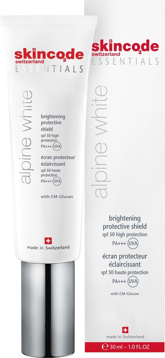 Image du produit Skincode Ecran de protection essentiel blanc alpin éclaircissant SPF 50 (Crème solaire visage, SPF 50, 30 ml)