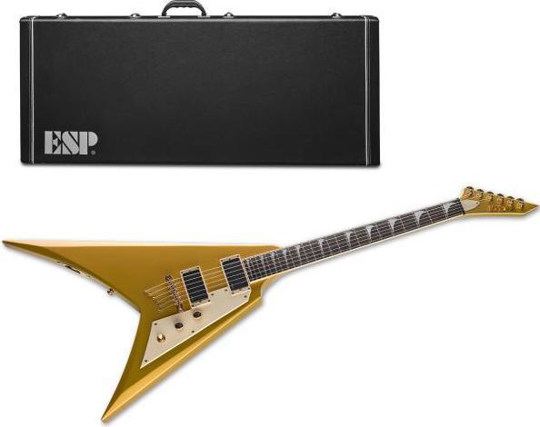 ESP LTD KH-V MGO Kirk Hammett Signature E-Gitarre (E-Gitarre, Ahorn, Aluminium, Korina, Macassar)