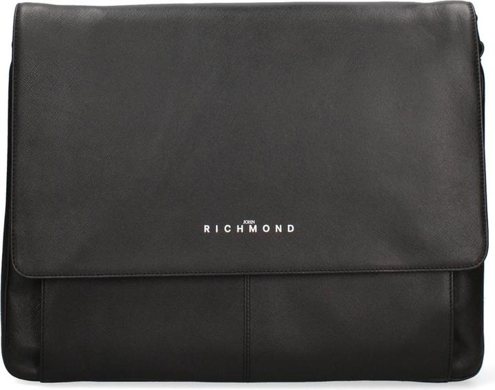 Actual product image John Richmond Herren Umhängetasche Echtleder - Modell Novaris Ultra - 32.0 X 38.0 X 10.0 Cm
