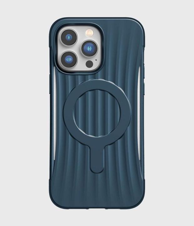 Produktbild X-Doria Raptic Clutch Case für iPhone 14 Pro Max mit blauer MagSafe-Abdeckung (Apple iPhone 14 Pro Max)