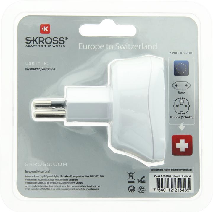 Actual product image Skross Europe to Switzerland
