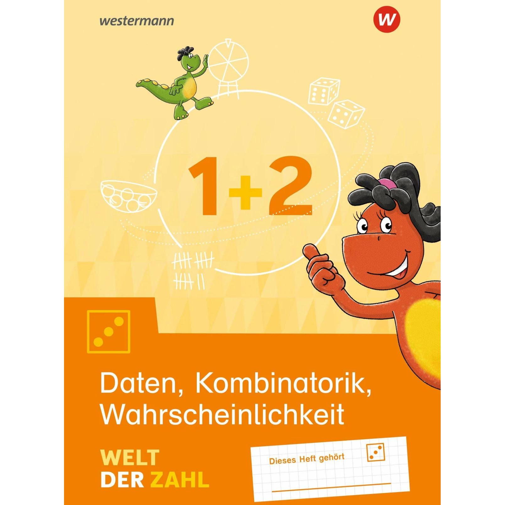 Welt der Zahl 1 / 2. Arbeitsheft Daten, Kombinatorik, Wahrscheinlichkeit, Schulbücher von Gerhild Träger, Thomas Rottman...