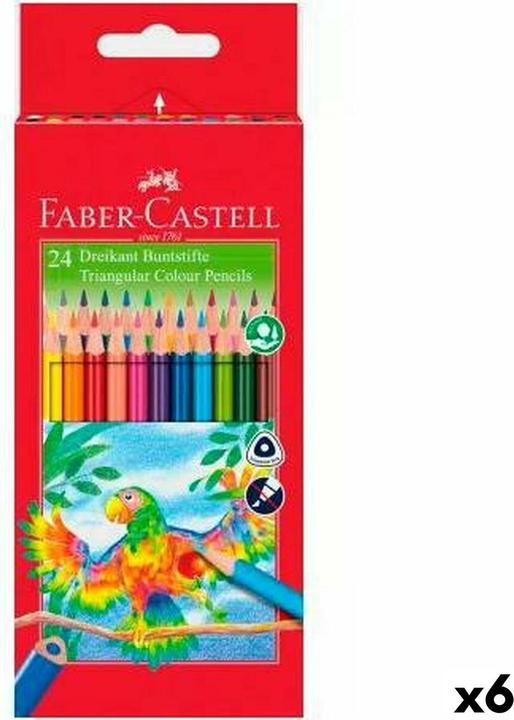 Actual product image Faber-Castell Coloured pencils coloured 6 pieces (Multicoloured, 6 x)