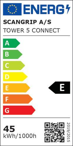 Energy Label Scangrip Tower 5 Connect (5000 lm)