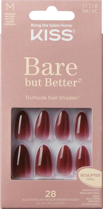 Produktbild KISS Bare-But-Better Gel Nails - 28 Pieces (Kunstnägel)