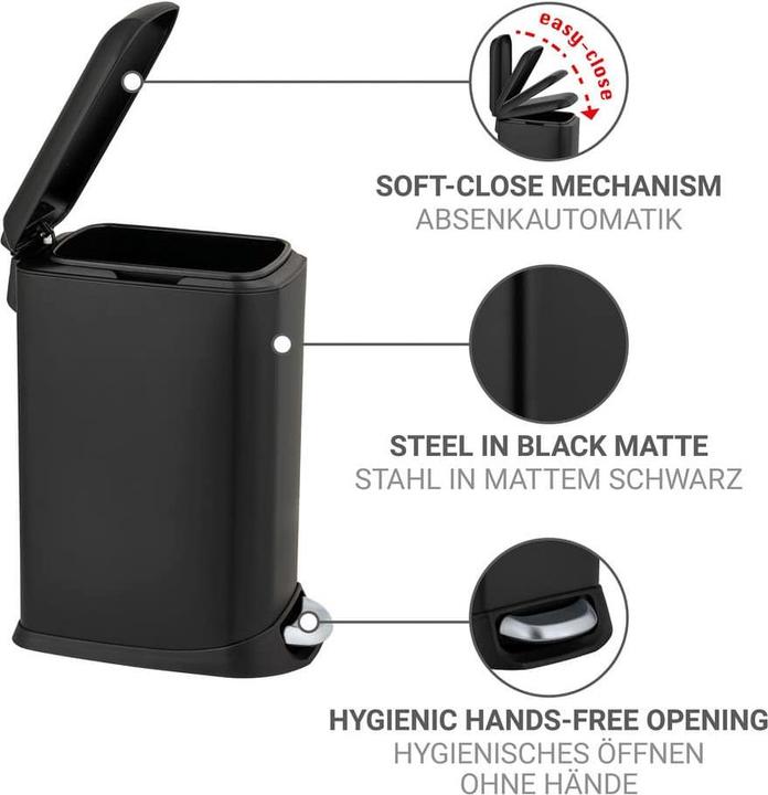 Actual product image Wenko Treteimer Design Easy-Close (12 l)
