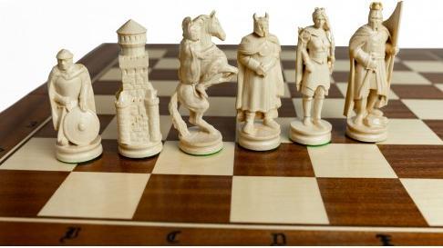 Image du produit Holzecke Jeu d'échecs de luxe en bois "Chevalier
