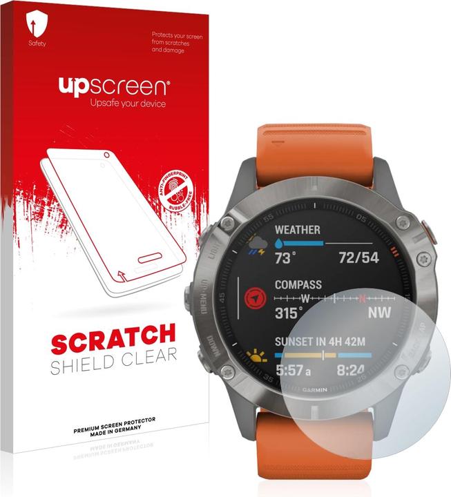 Immagine prodotto upscreen Scratch Shield Pellicola (fenix 6 Pro)