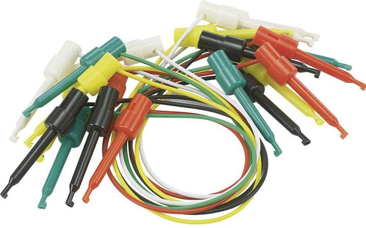 Produktbild Voltcraft Prüfklipp-Kabel-Set 58 mm (0.28 m)