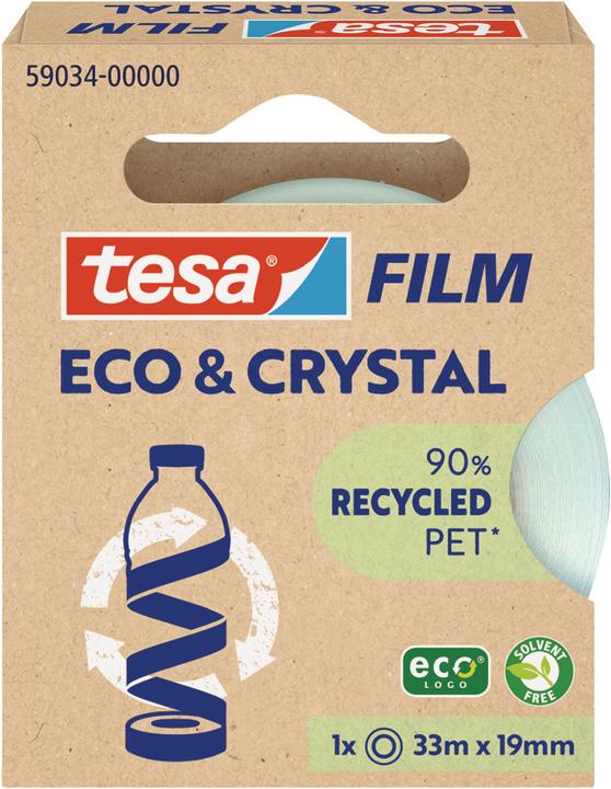 Produktbild tesa tesafilm® ECO & CRYSTAL Klebeband 33m:19mm (19 mm)