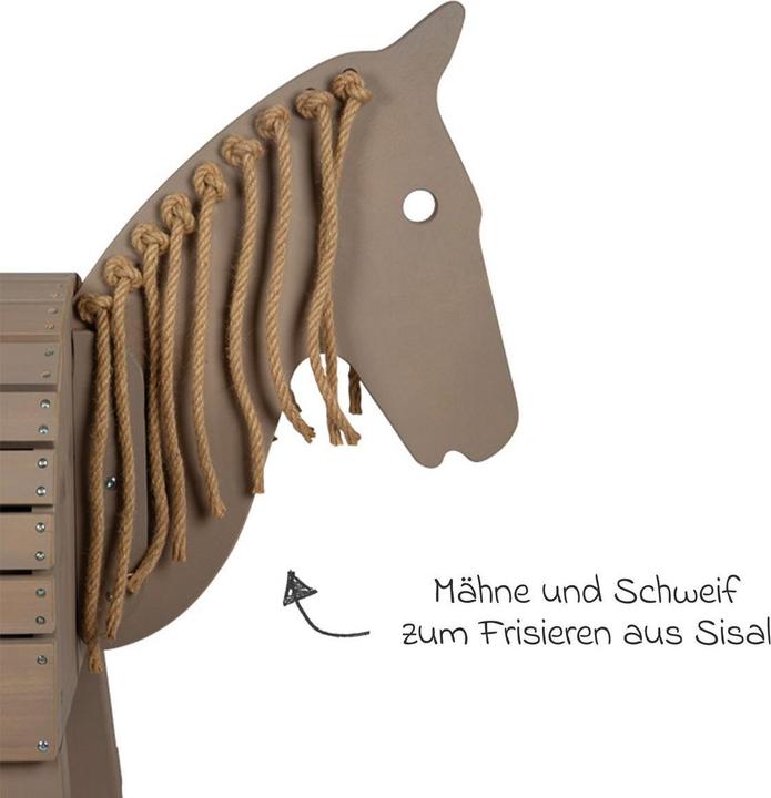 Produktbild small foot Holzpferd grau