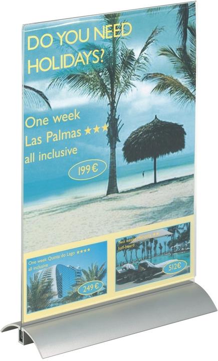 Produktbild Durable Tischaufsteller, Acryl mit Aluminiumfuss (A4)